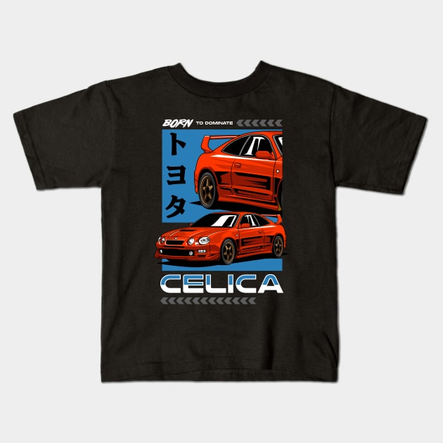 Celica GT Four JDM Kids T-Shirt by milatees